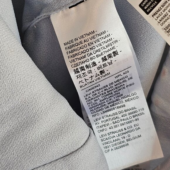 Levis NWT Ditsy Floral Daisy Tie Adjustable Strap Top Sz L - Picture 8 of 9